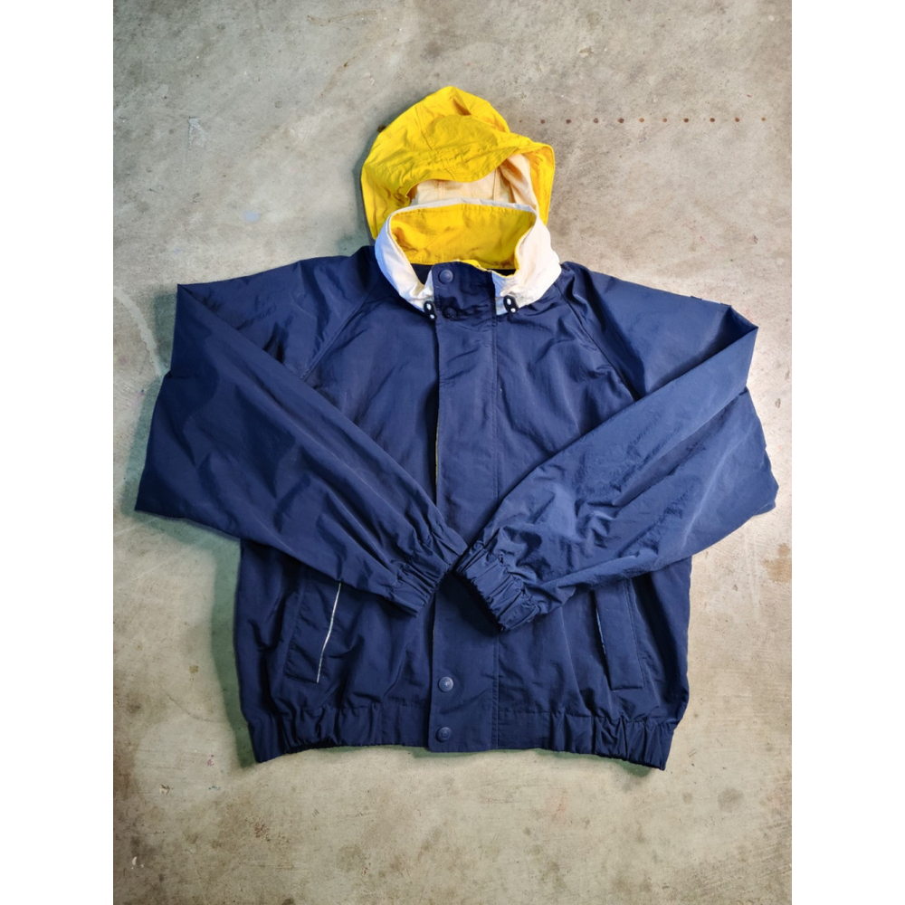 Vintage Tommy Hilfiger Flag Patch Logo OG 90s Windbreaker Jacket XL